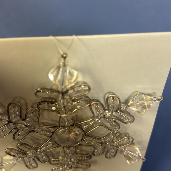 NWT!!! Restoration Hardware Clear Beaded Snowflake - Picture 5 of 5